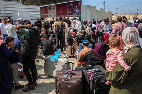 Stranded at a closed border as bombs fall, foreign nationals in besieged Gaza await evacuation